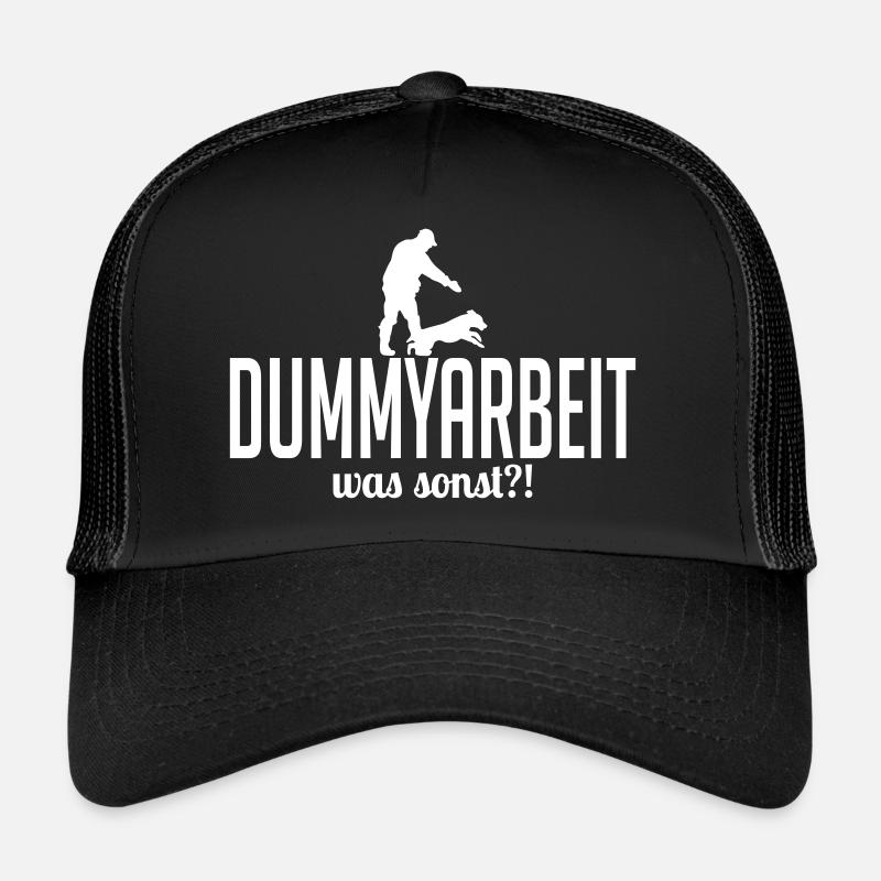 DUMMYARBEIT was sonst - Trucker Cap - Schwarz/Schwarz