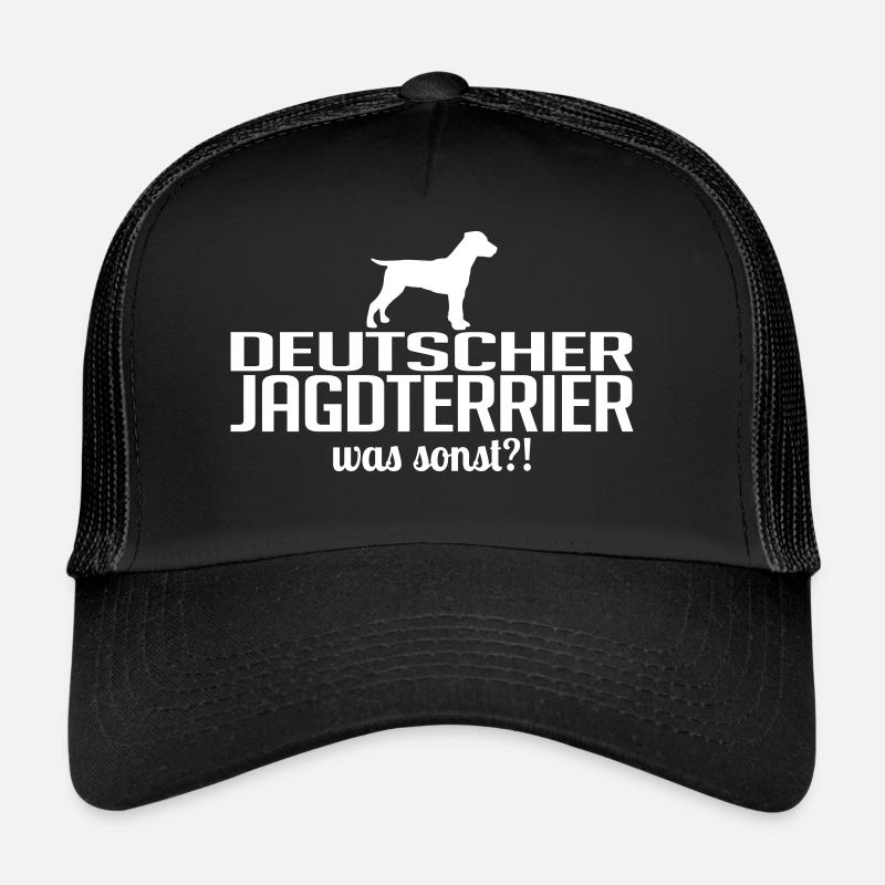 DEUTSCHER JAGDTERRIER was sonst - Trucker Cap - Schwarz/Schwarz