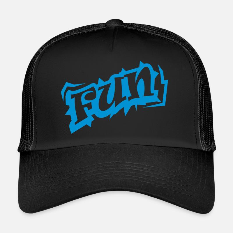 Logo de texte Word amusant Casquette trucker 