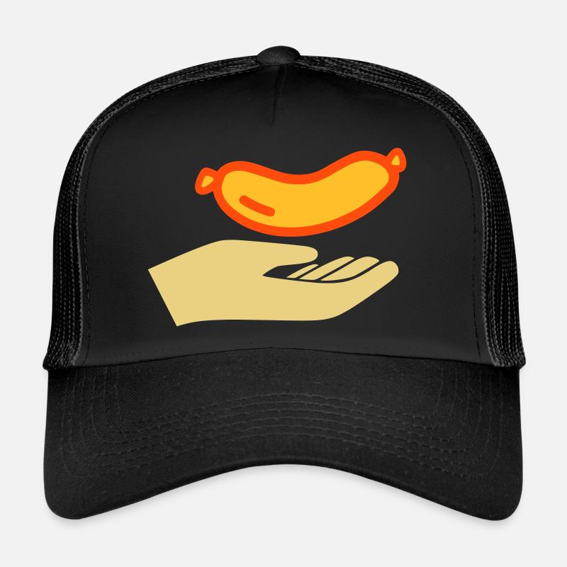Hand reicht Würstchen Trucker Cap