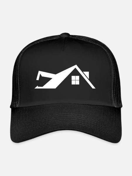 Toit - Casquette trucker  - noir/noir - Devant