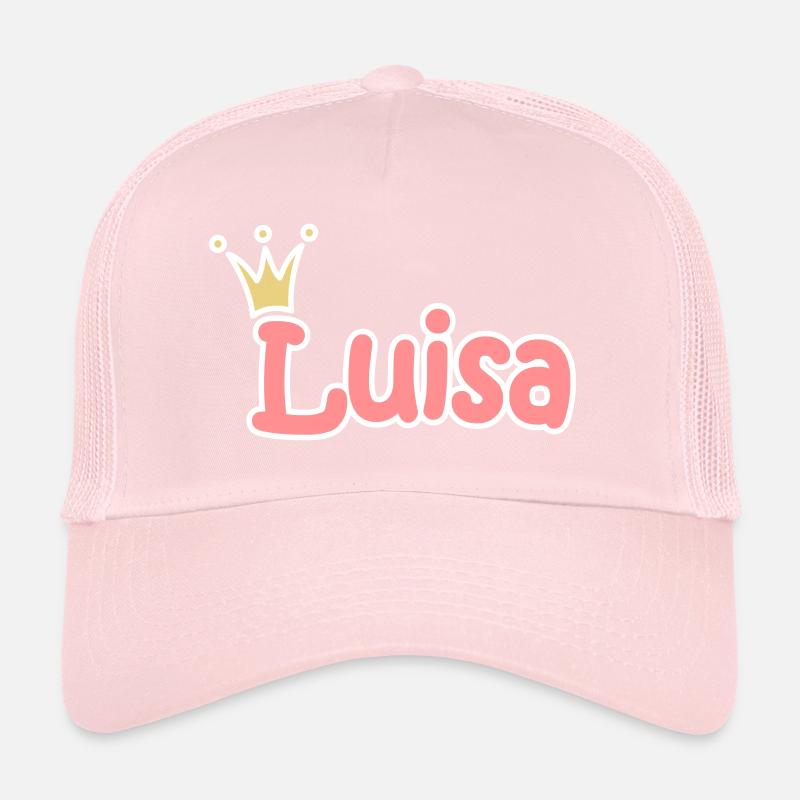 Luisa surname first name maiden name name day crown Trucker Cap