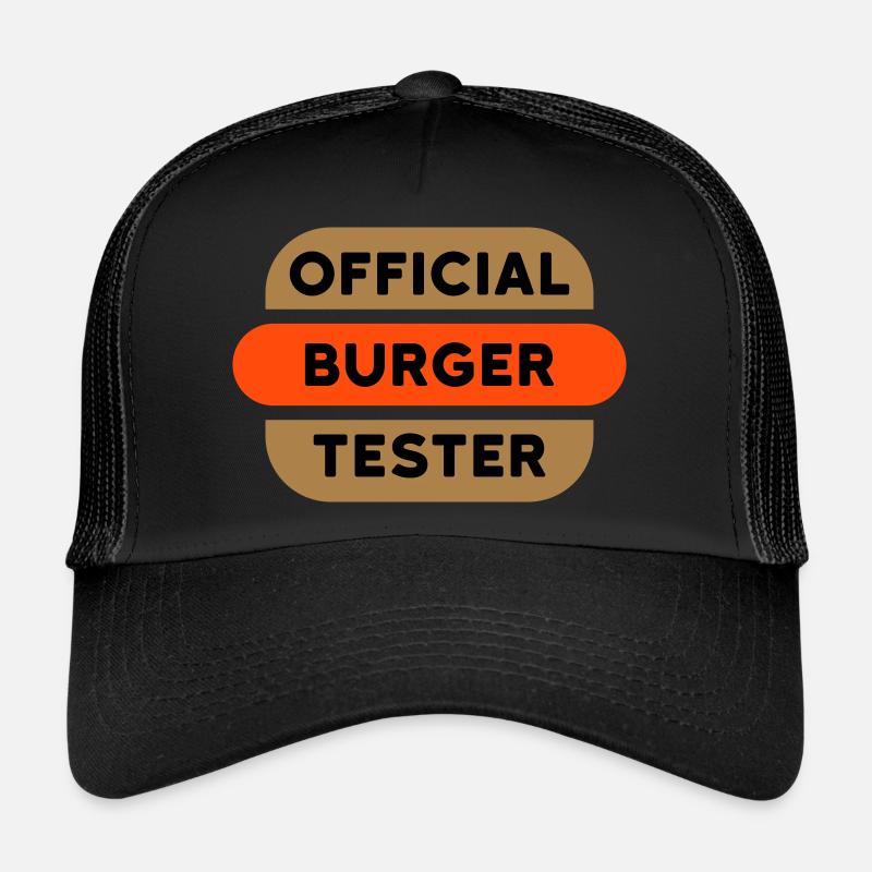Official burger tester (burger with topping) - Trucker Cap - black/black