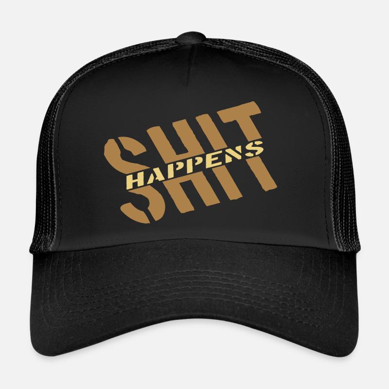 Humour Devise Merde arrive Casquette trucker 