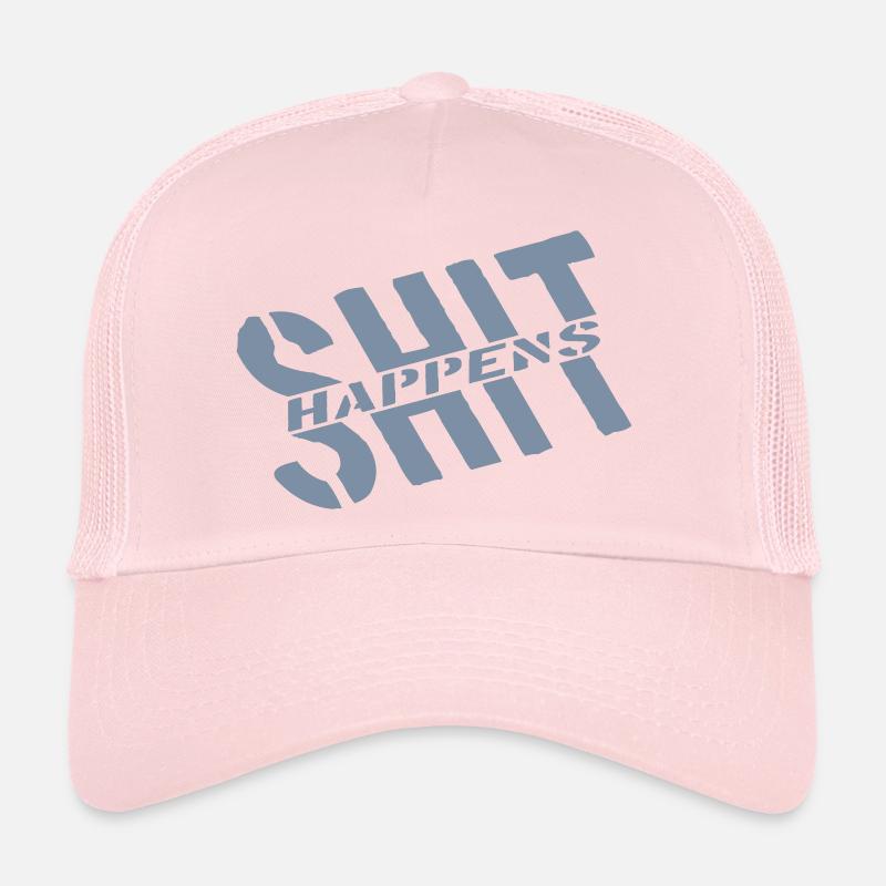 Devise Merde arrive blague Casquette trucker 