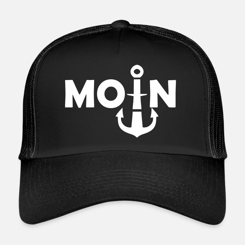 moin - Trucker Cap - Schwarz/Schwarz