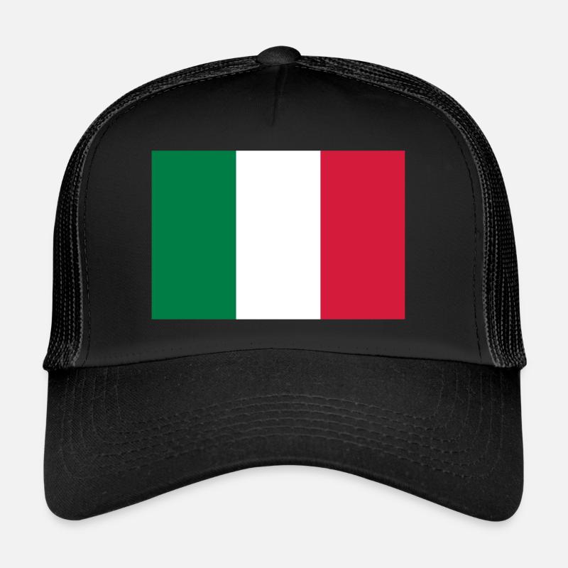 Italy - Trucker Cap - Schwarz/Schwarz
