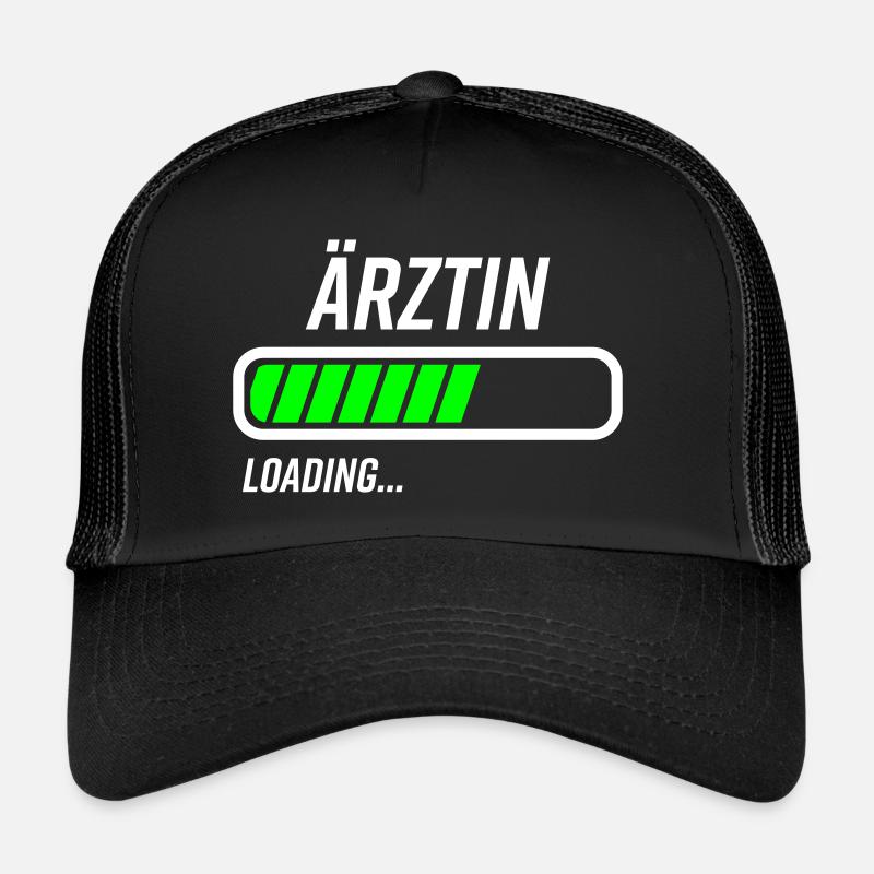 Ärztin Loading Ladebalken - Trucker Cap - Schwarz/Schwarz