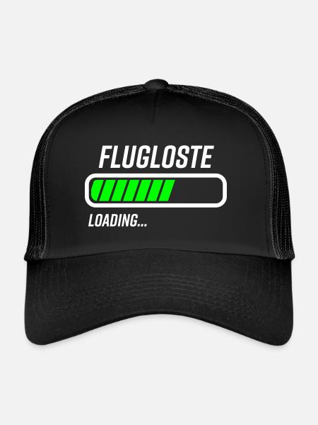 Fluglotse Loading Ladebalken - Trucker Cap - Schwarz/Schwarz