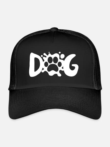CHIEN CHIEN PAW - Casquette trucker  - noir/noir - Devant