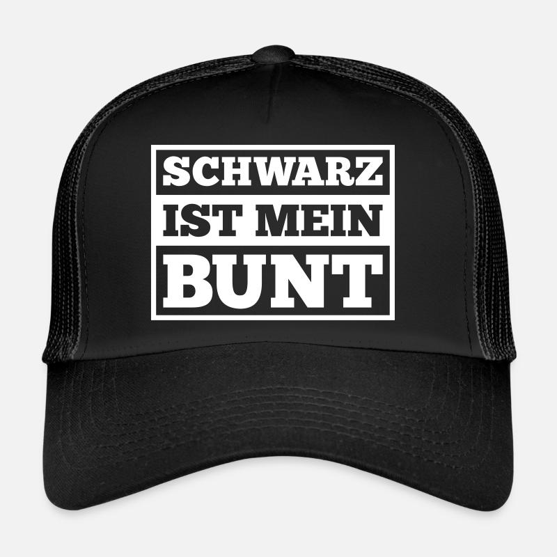 le noir est ma couleur Casquette trucker 