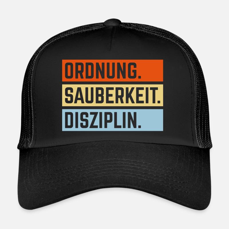 Ordnung Sauberkeit Disziplin, Deutsche Tugenden 3C Trucker Cap