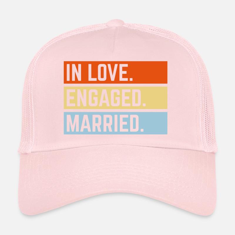 Dans Love. Engaged. Married. (Wedding Marriage / 3C) Casquette trucker 