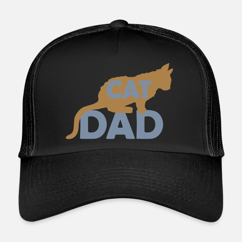 Conception du logo Cat Dad Casquette trucker 