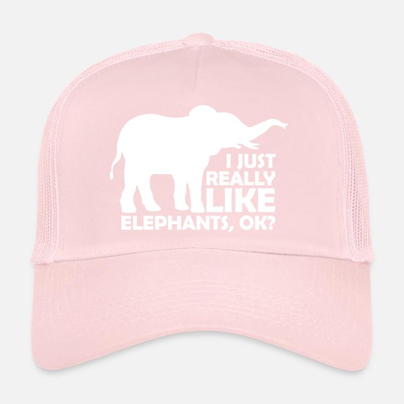 I really like elephants Trucker Cap