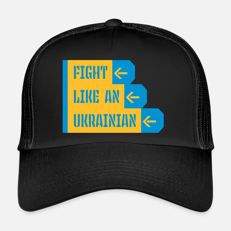 fight like ukrainians Zitat Trucker Cap