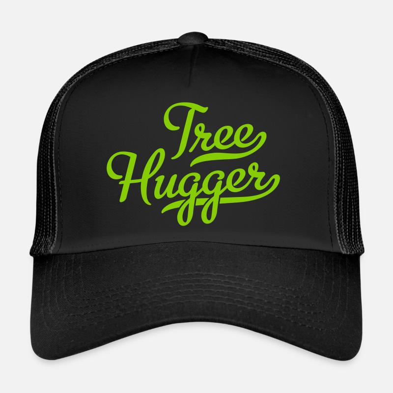 Tree Hugger - Trucker Cap - Schwarz/Schwarz