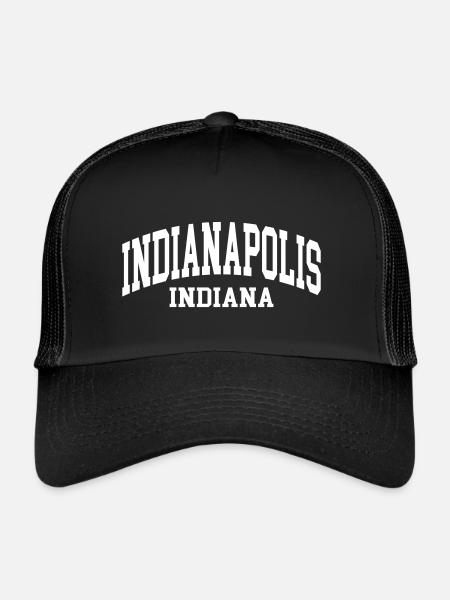Indianapolis - Casquette trucker  - noir/noir - Devant