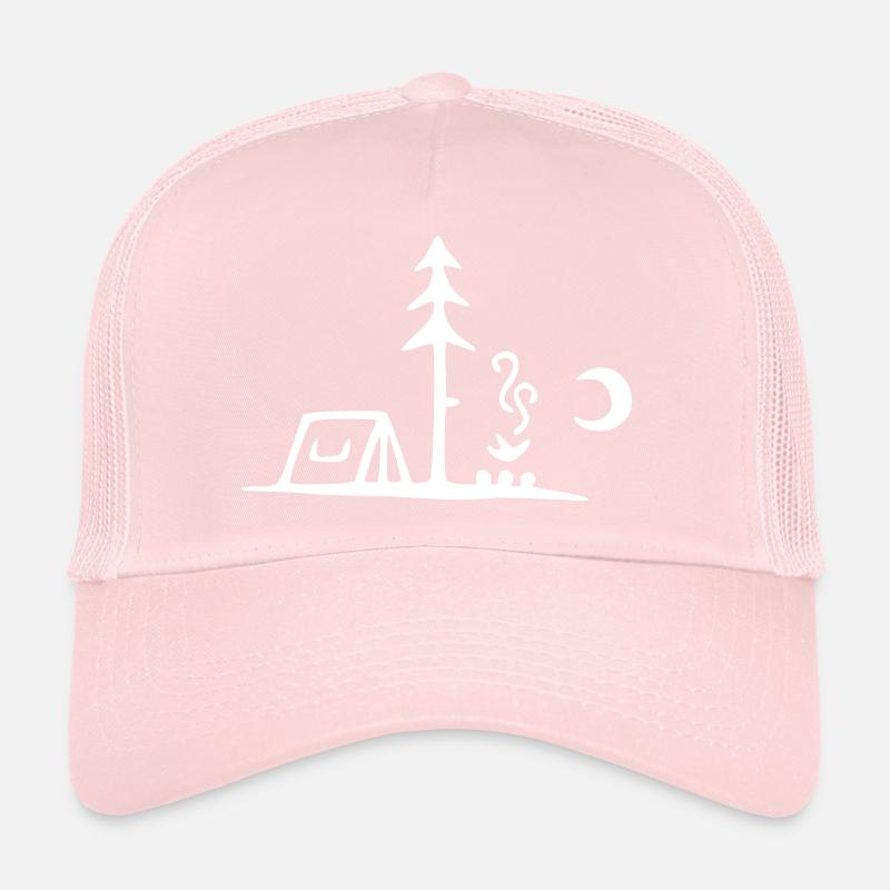 camping lagerfeuer mond Casquette trucker 