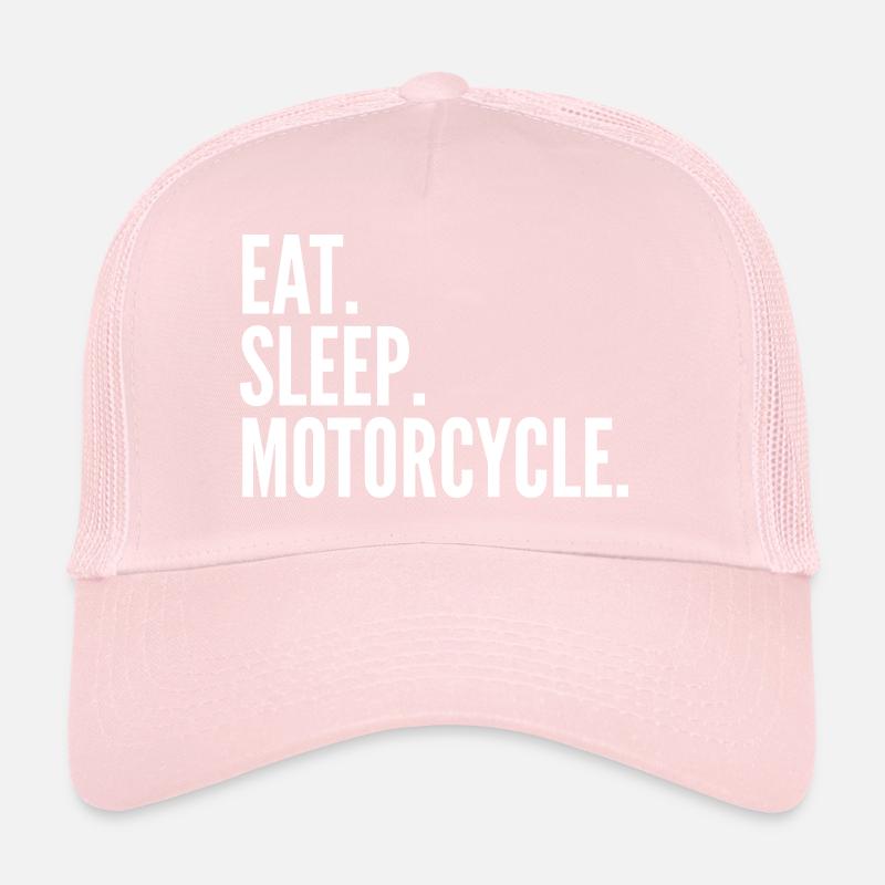 EAT SLEEP MOTORCYCLE Casquette trucker 