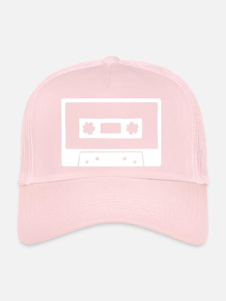 Cassette - Casquette trucker  - rose pâle - Devant