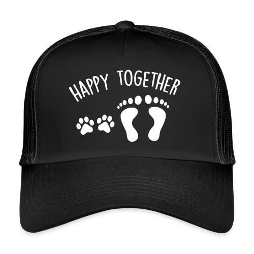 happy together dog - Trucker Cap