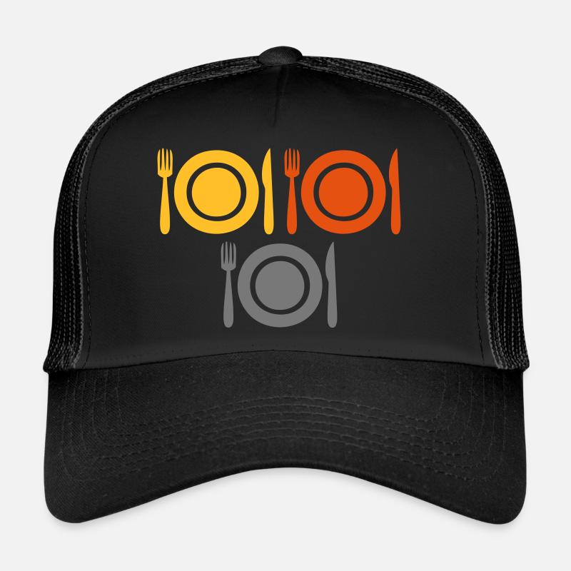 The cutlery - Trucker Cap - black/black