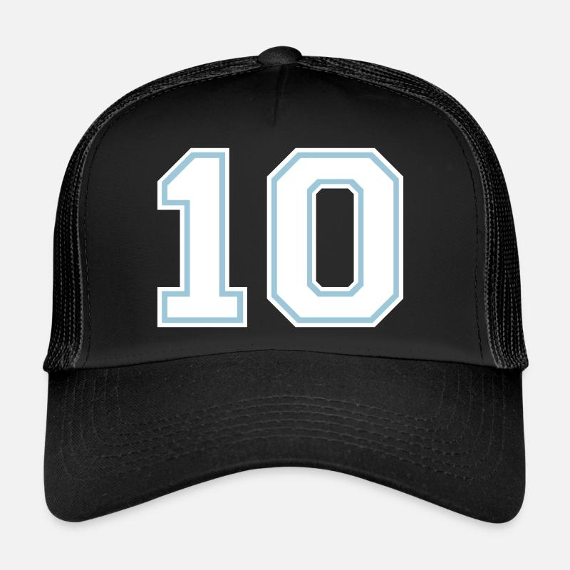 Number 10 (customizable colors) Trucker Cap