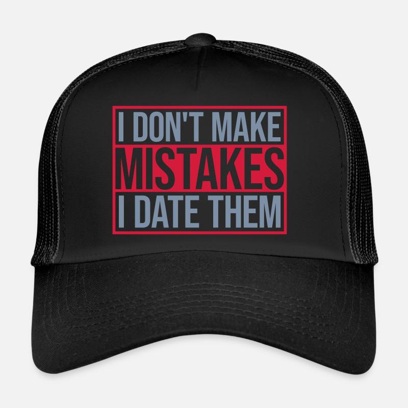 Date Erreurs Citation Logo Casquette trucker 