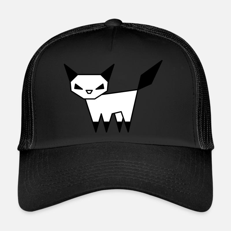 Geometrische Katze Trucker Cap