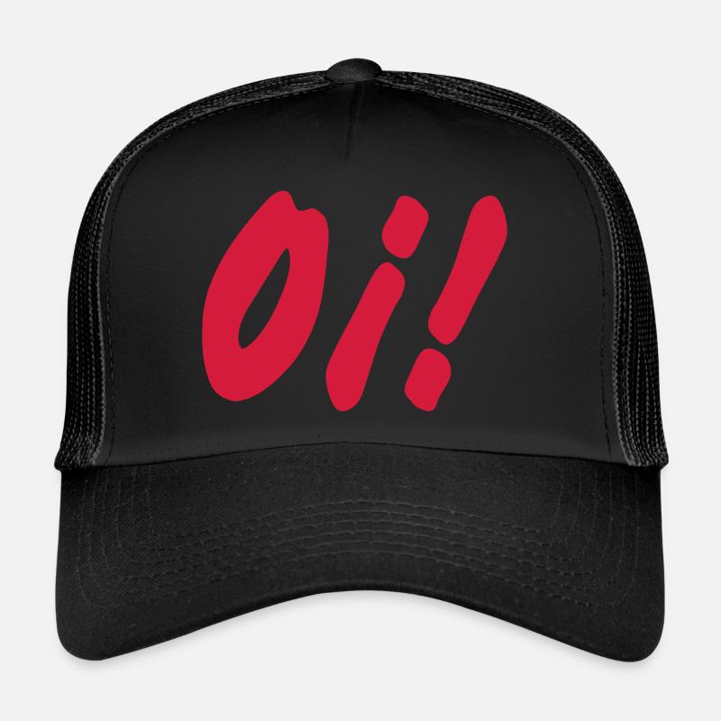 oi! oi! oi! - Casquette trucker  - noir/noir