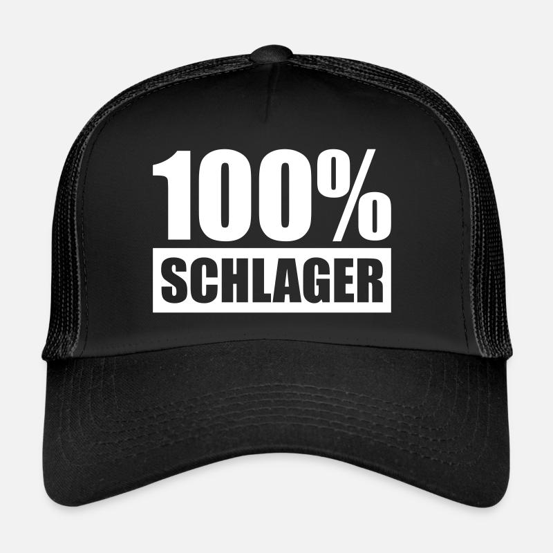 Schlager Farbe ist anpassbar - Trucker Cap - Schwarz/Schwarz
