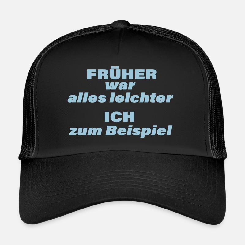 AVANT, TOUT ÉTAIT PLUS FACILE - Casquette trucker  - noir/noir