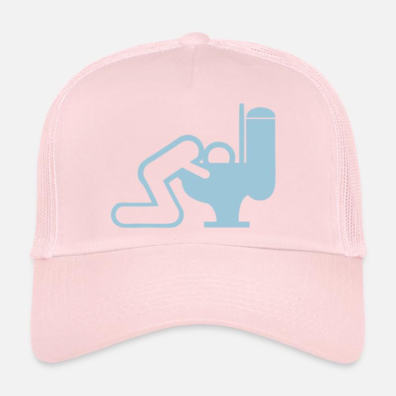 vomit man toilet chiotte wc Trucker Cap
