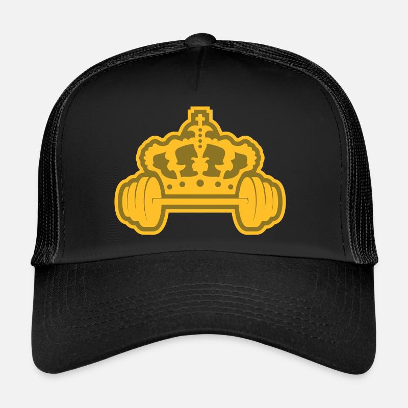 Conception du logo Krone Dumbbell Casquette trucker 