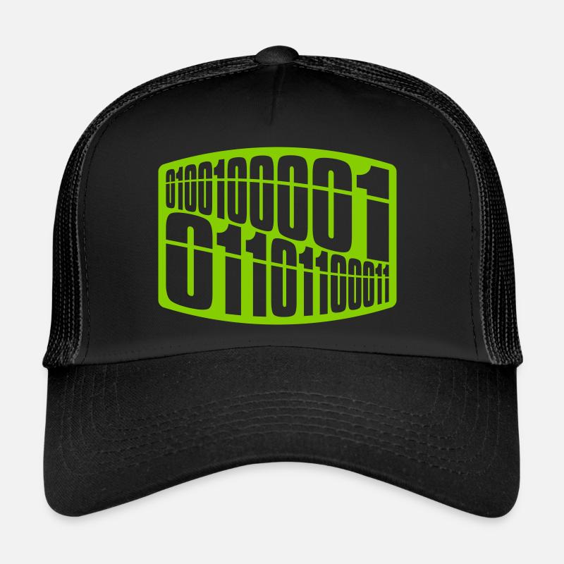 Langage de programme de code binaire Casquette trucker 