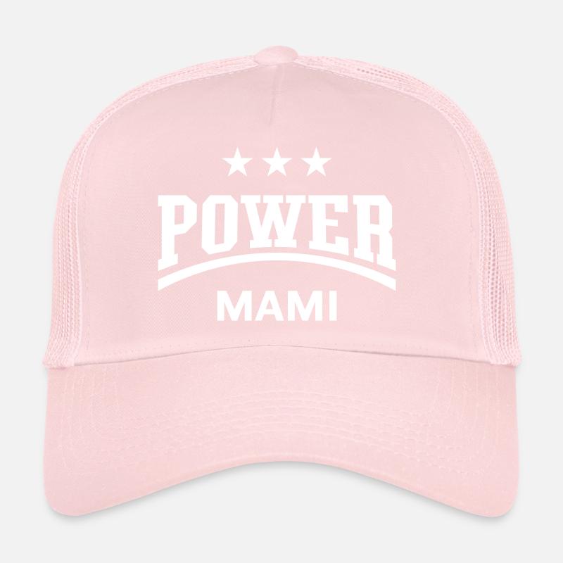 Power Mami (Mama, Mutti, Mutter, Muttertag, White) Trucker Cap