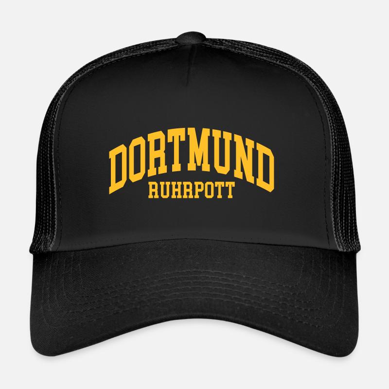 Dortmund - Trucker Cap - Schwarz/Schwarz