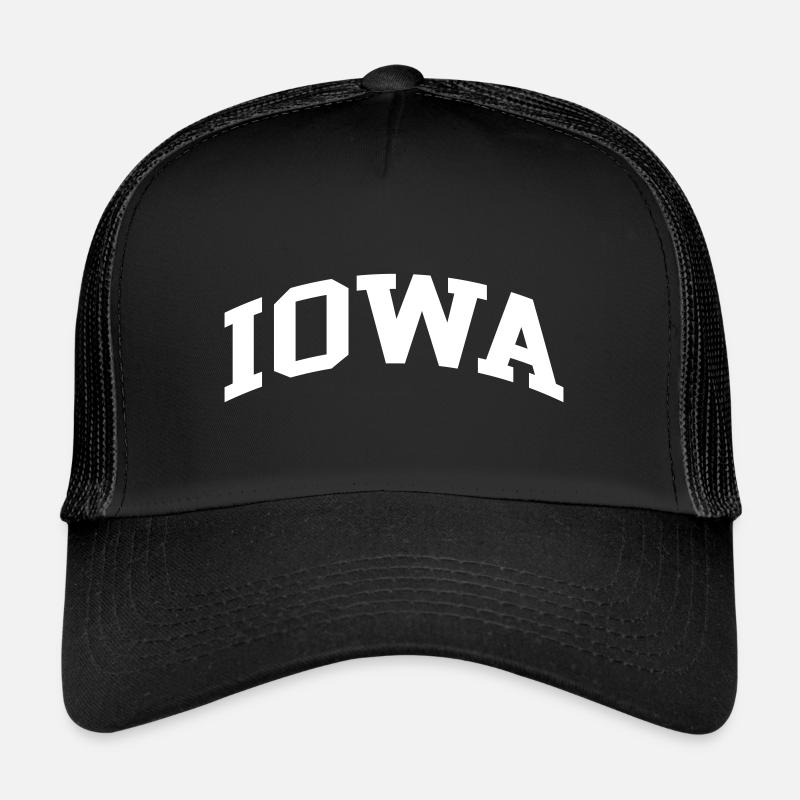 Iowa - Trucker Cap - Schwarz/Schwarz