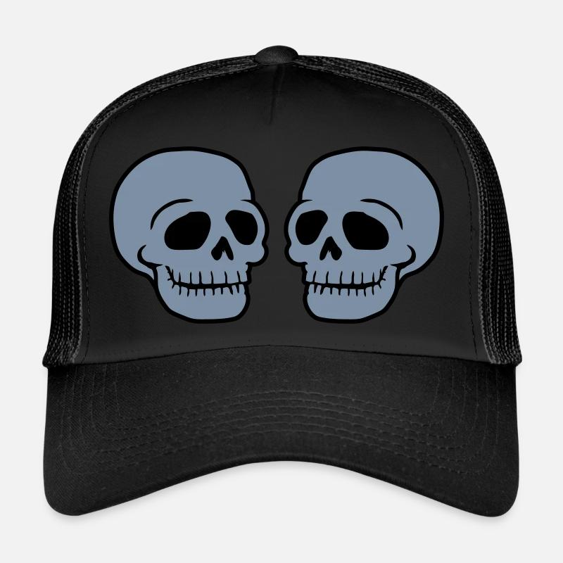 2 Amis Crâne Crâne Crâne Crâne Casquette trucker 