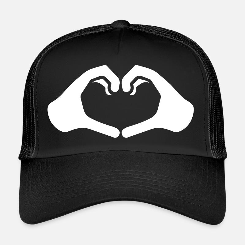 Hand Herzform Valentinstag Muttertag Trucker Cap