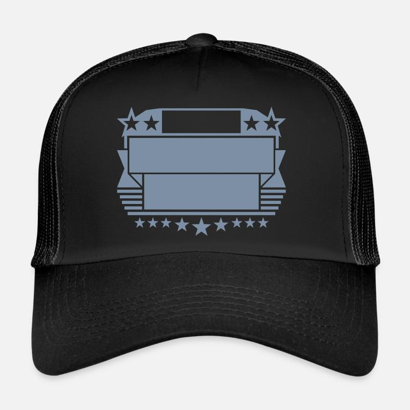 Frame Shield Insert Text Trucker Cap