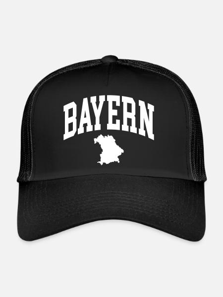 Bavière - Casquette trucker  - noir/noir - Devant