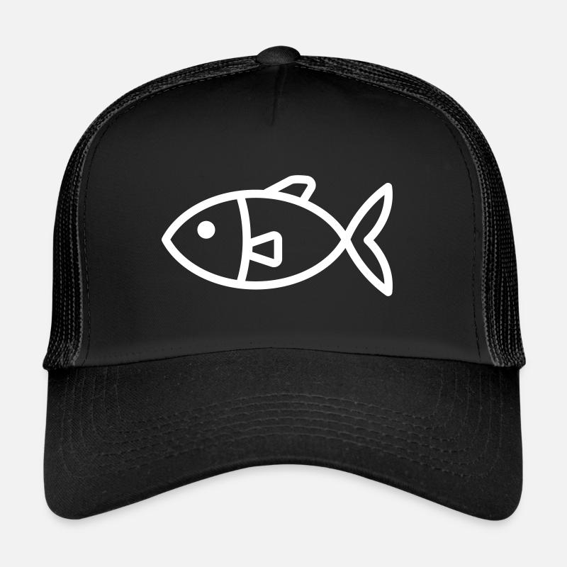 Icône de poisson Casquette trucker 