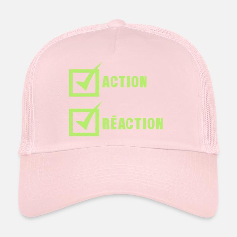 action reaction valide case Casquette trucker 