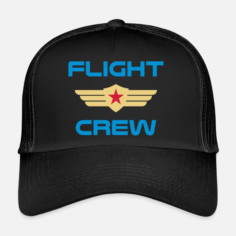★ Design colors can be changed ★ Flight crew (badge) Trucker Cap