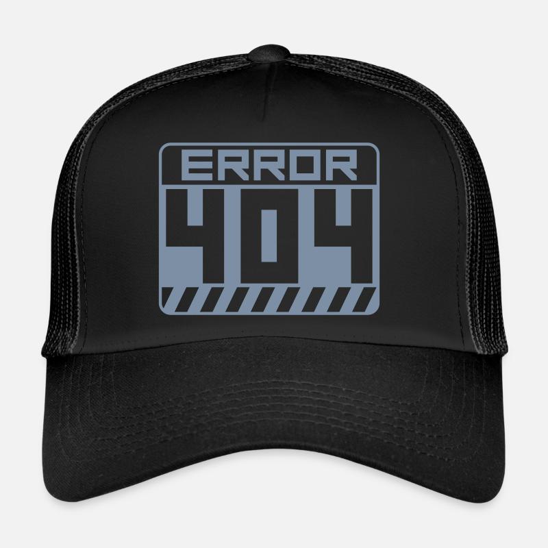 Erreur de signe d’avertissement 404 Casquette trucker 