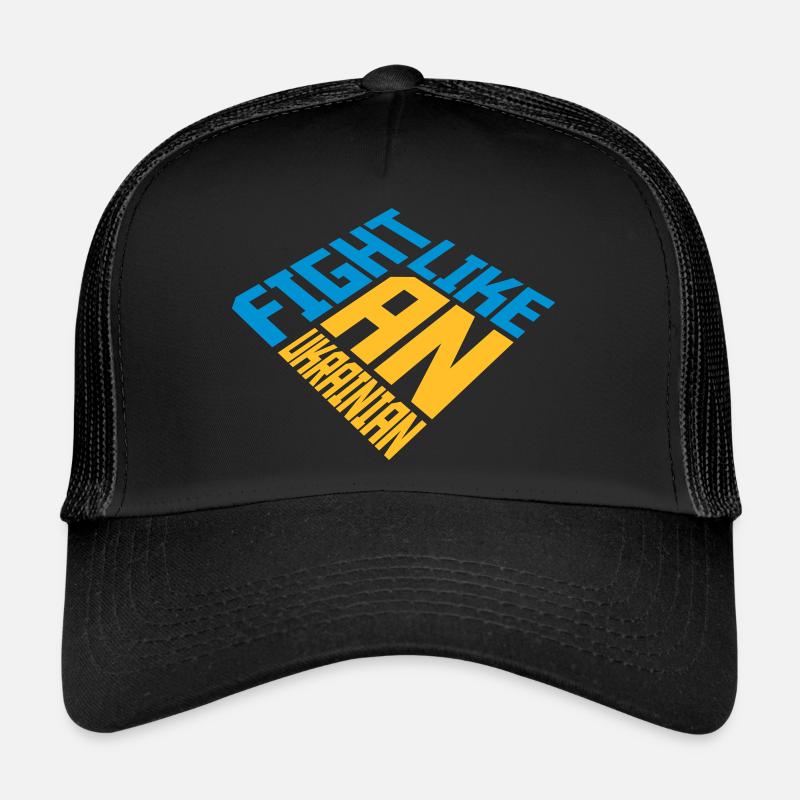 fight like ukrainians Zitat Trucker Cap