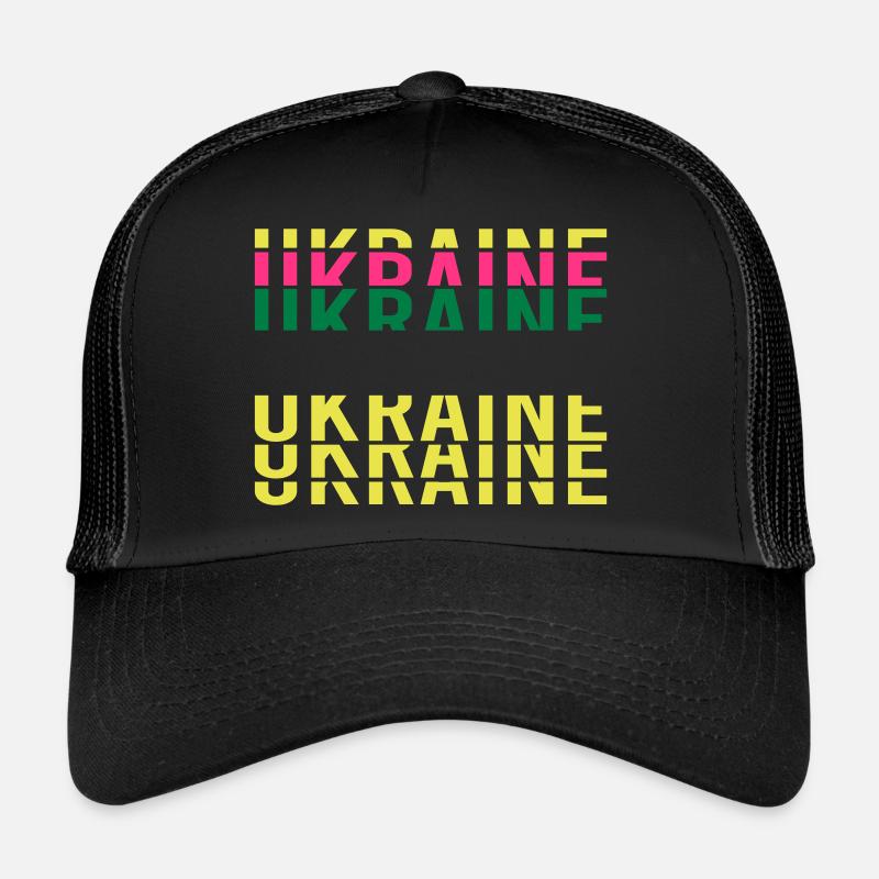 Valeewear - Ukraine - Trucker Cap - Schwarz/Schwarz