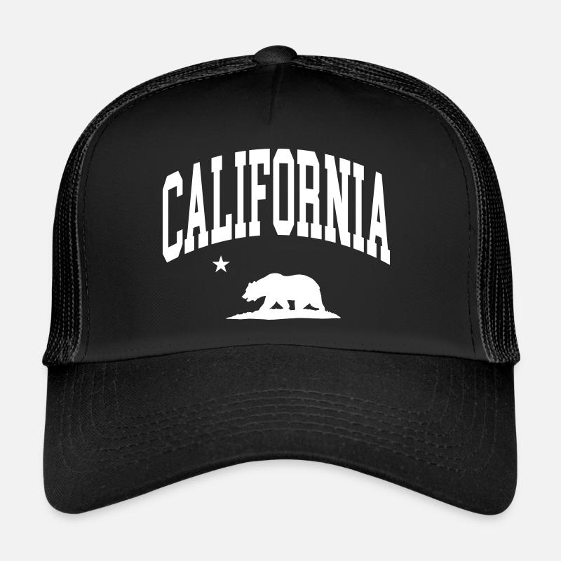 Californie - Casquette trucker - noir/noir